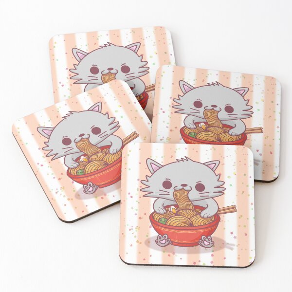 Item preview, Ramen Hungry Cat - Orange designed and sold by Miezka.