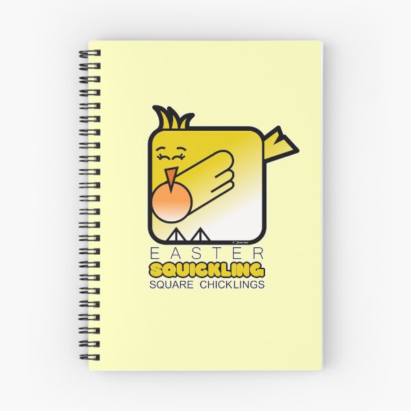 Item preview, Easter Chickling Retro Square Squickling Pastel Yellow designed and sold by Quooki.