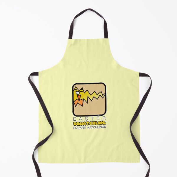 Item preview, Easter Hatchling Retro Square Squatchling Pastel Yellow designed and sold by Quooki.