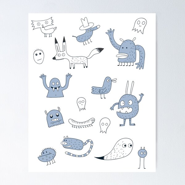 Item preview, Just a bunch of monsters! designed and sold by BorneowithLove.