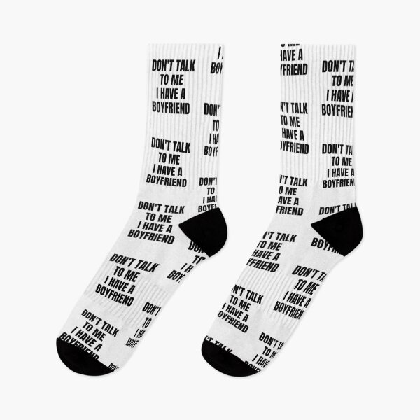 Item preview, Dont talk to me i have a boyfriend Funny Quote  designed and sold by DARBOL-DESIGN.