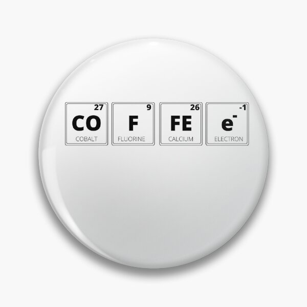 Item preview, Coffee periodic table of elements funny design designed and sold by ScienceCentre.
