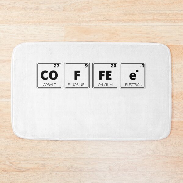 Item preview, Coffee periodic table of elements funny design designed and sold by ScienceCentre.