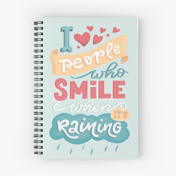Item preview, Inspirational Quote Smile When Its Raining designed and sold by OffTheWallPrint.
