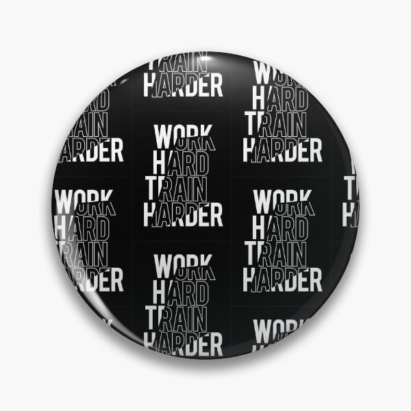 Item preview, Inspirational Quote Work Hard Train Harder designed and sold by OffTheWallPrint.