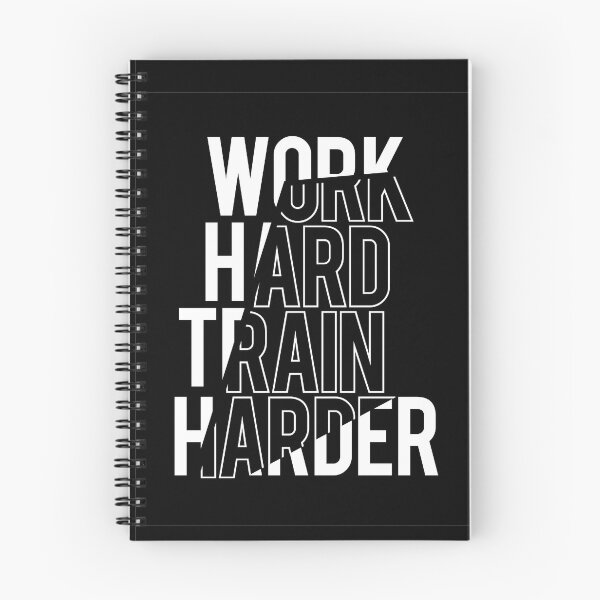 Item preview, Inspirational Quote Work Hard Train Harder designed and sold by OffTheWallPrint.