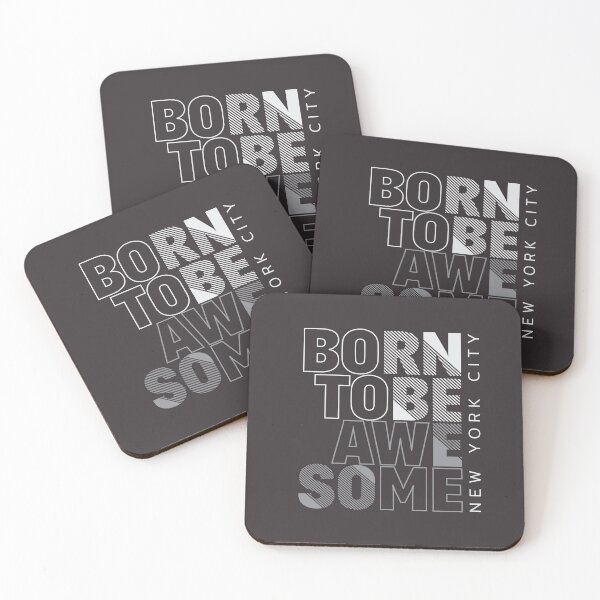 Item preview, Inspirational Quote Born to Be Awesome designed and sold by OffTheWallPrint.