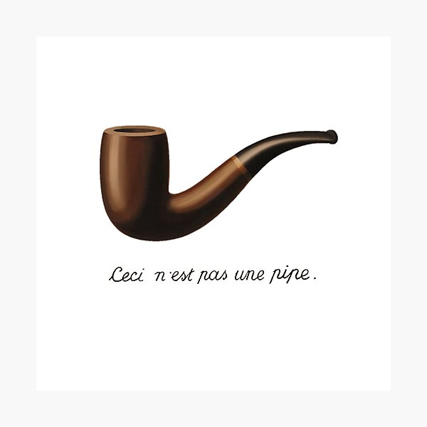 "Ceci n'est pas une pipe" Magritte René Photographic Print