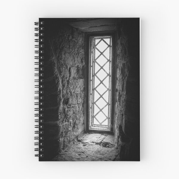 Item preview,  A black and white photo of an old medieval window designed and sold by Diana van Neck.