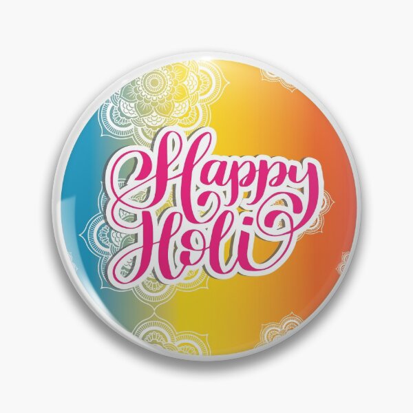 Item preview, Happy holi badges designed and sold by Kdabra21.