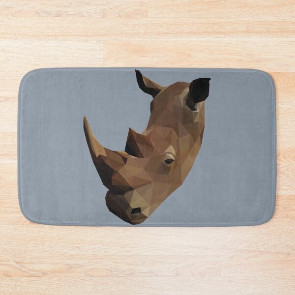 Item preview, Low poly  Brown Rhino designed and sold by ErinFCampbell.