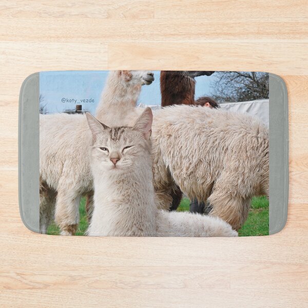 Item preview, Alpaca cat relaxes designed and sold by koty-vezde.