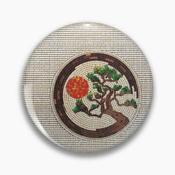 Item preview, Zen Enso Circle and Bonsai Tree Mosaic designed and sold by k9printart.