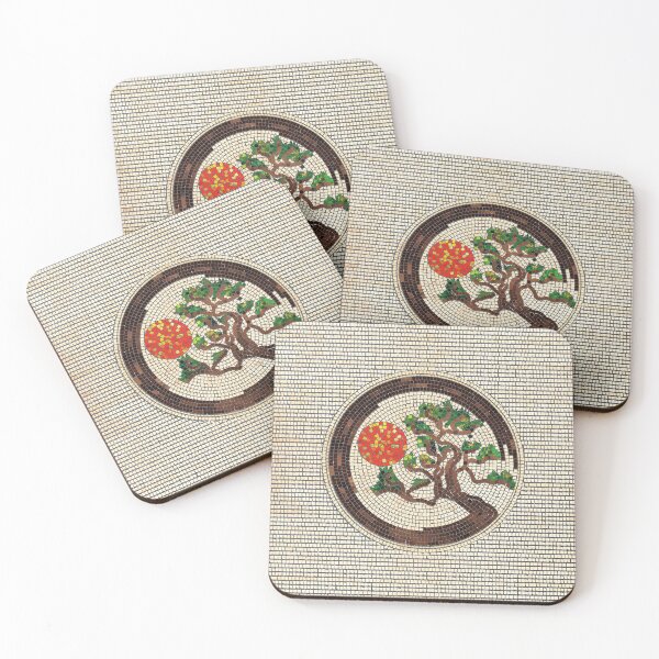 Item preview, Zen Enso Circle and Bonsai Tree Mosaic designed and sold by k9printart.