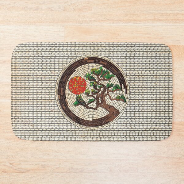 Item preview, Zen Enso Circle and Bonsai Tree Mosaic designed and sold by k9printart.