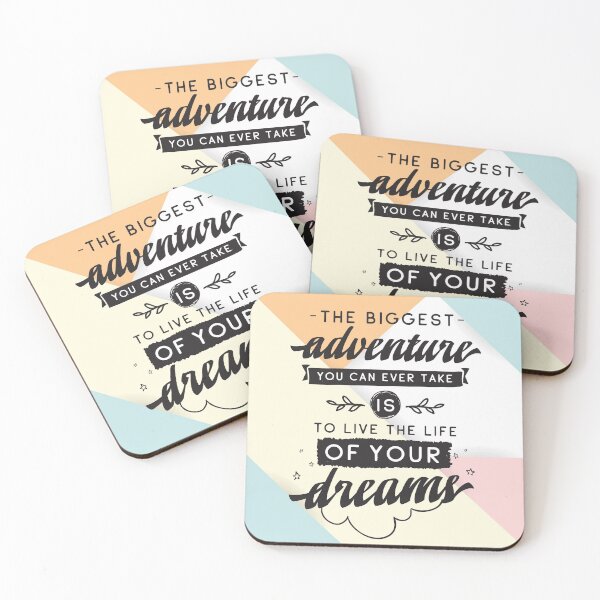 Item preview, Inspirational Quote Live the Adventure of Your Dreams designed and sold by OffTheWallPrint.