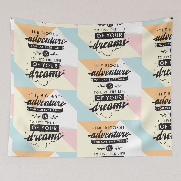 Item preview, Inspirational Quote Live the Adventure of Your Dreams designed and sold by OffTheWallPrint.