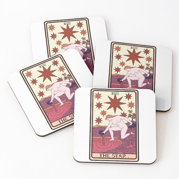 Item preview, The Star Tarot Card Warm designed and sold by CosmicStix.