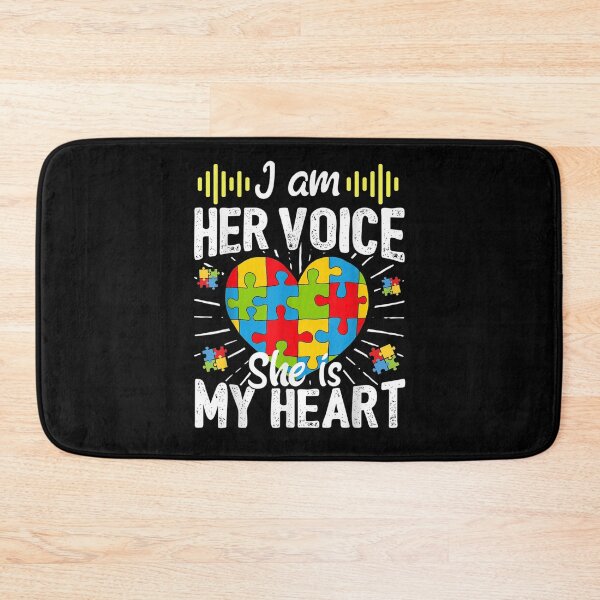 Item preview, I Am Her Voice She Is My Heart Autism Month Ribbon  designed and sold by charissamo77.