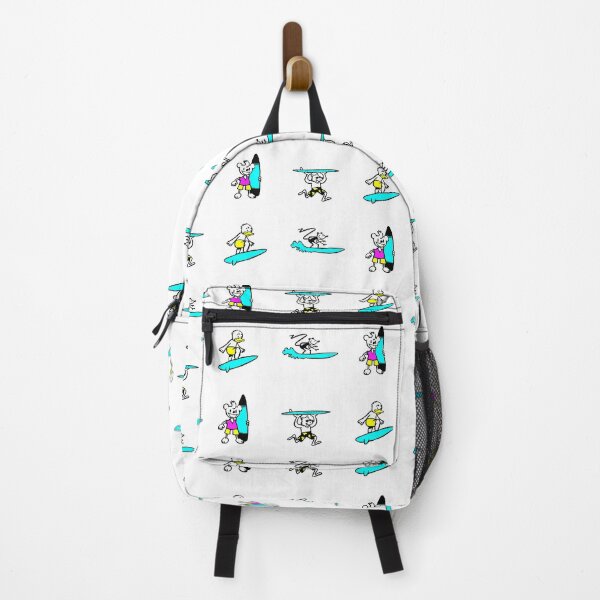 Item preview, Sticker Pack of Cartoon Surfing Characters for boy or girl. designed and sold by Denjones-Gifts.