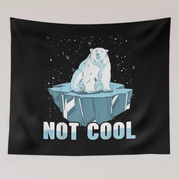 Item preview, Polar Bear Not Cool Global Warming Climate Change Idea  designed and sold by charissamo77.