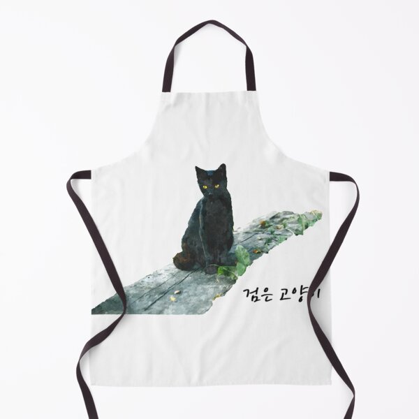 Artikelvorschau, schwarze Katze auf Koreanisch (hangeul) entworfen und verkauft von koreanwork.