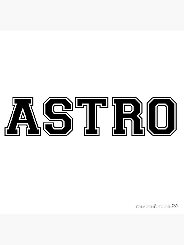 "ASTRO Black lettering" Poster by renkim28 Redbubble