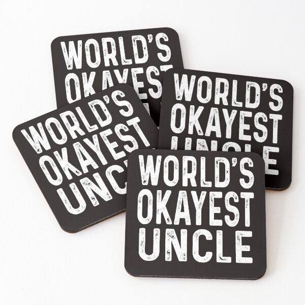 Item preview, worlds okayest uncle funny uncle birthday gift designed and sold by Majesticoo.