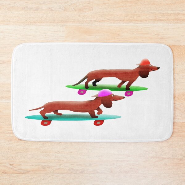 Item preview, Longboarding dachsunds designed and sold by Xdelacra.