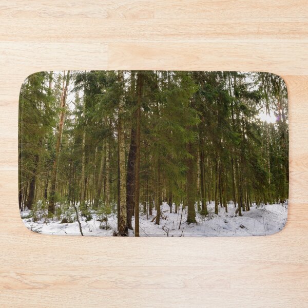 Item preview, Sunny morning in a spring snowy forest designed and sold by yarvin13.