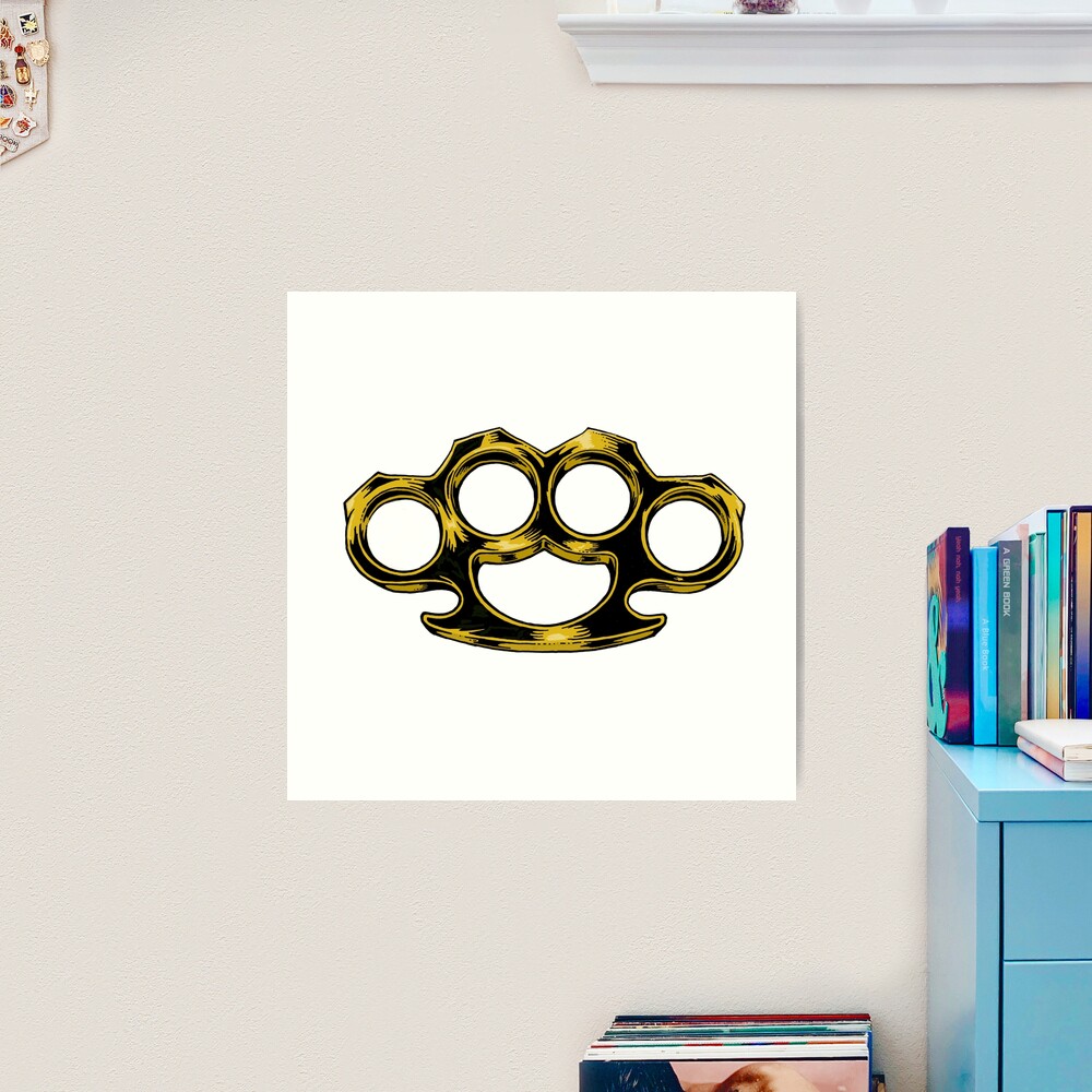 Brass knuckles Art Board Print for Sale by Ilikescolouring