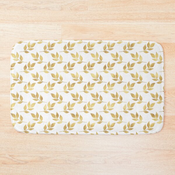 Item preview, Gold Glitter Foliage White Luxury Design designed and sold by NdesignTrend.