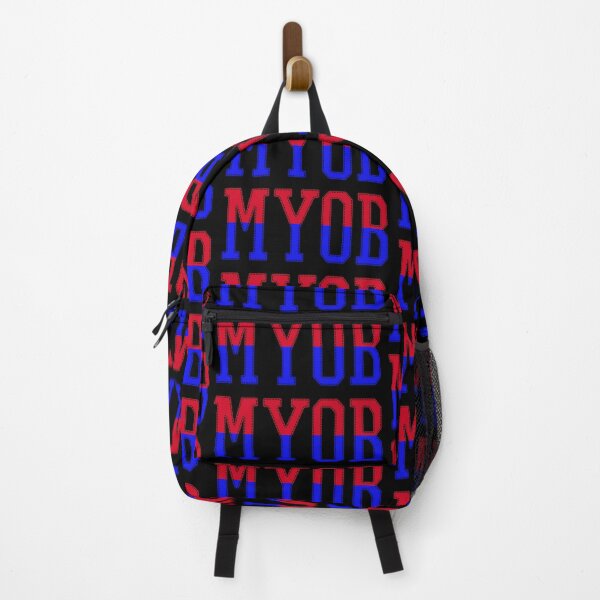 Item preview, MYOB Mind Your Own Business stitched lettering effect designed and sold by SolidEarthArt.