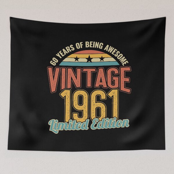 Aperçu de l'œuvre 60e anniversaire 60 ans d'être génial 1963 créée et vendue par Hananiah Merch.