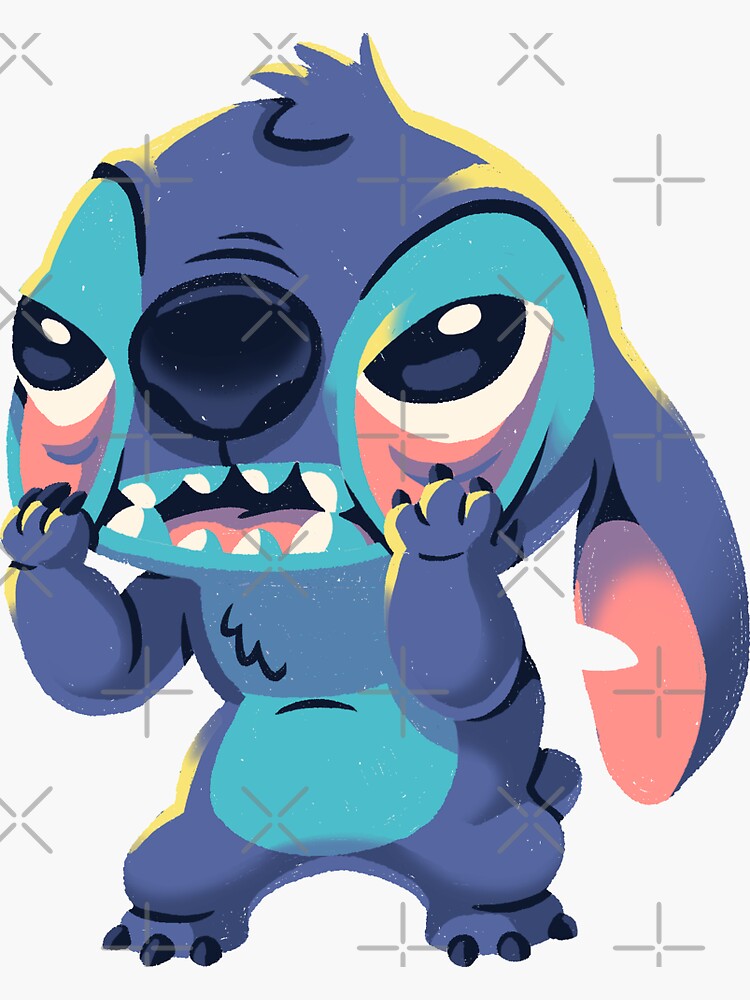 Be Yourself // Cute Stitch, 90s Kid, Experiment 626, Ohana - Stitch -  Sticker