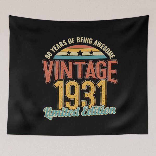 Item preview, 90th Birthday 90 Years of Being Awesome 1931 designed and sold by Hananiah Merch.