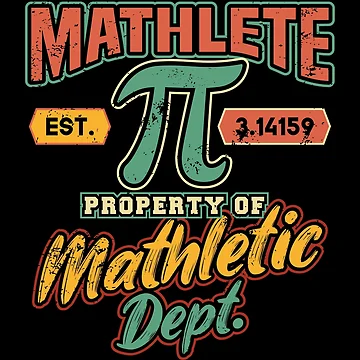 Aperçu de l'œuvre Mathlete Mathletic Department Math PI de Hananiah Merch