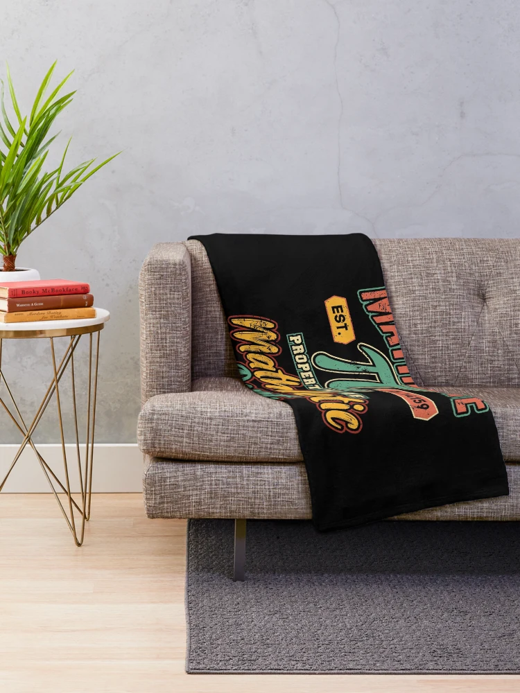 Thumbnail 2 of 6, Throw Blanket, Mathlete Mathletic Department Math PI designed and sold by Hananiah Merch.