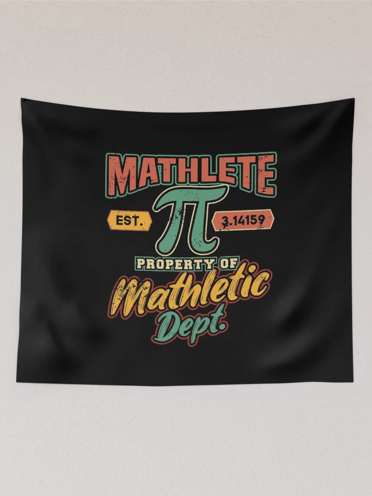 Thumbnail 2 of 3, Tapestry, Mathlete Mathletic Department Math PI designed and sold by Hananiah Merch.