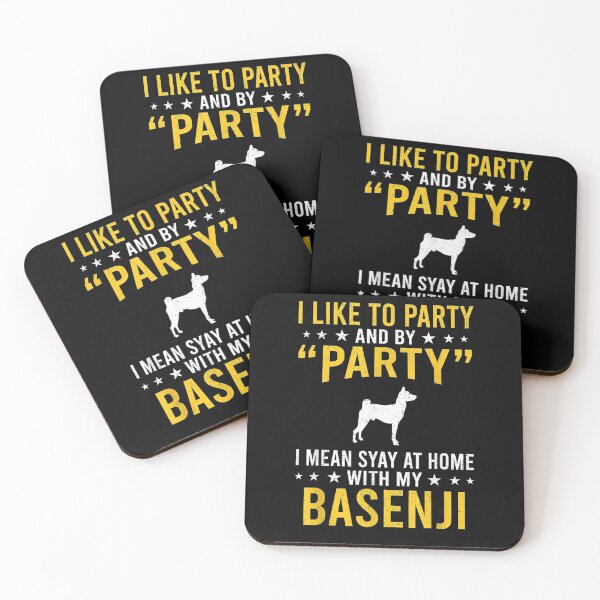 Item preview, I Like To Party By Party I Mean With My Basenji  designed and sold by charissamo77.