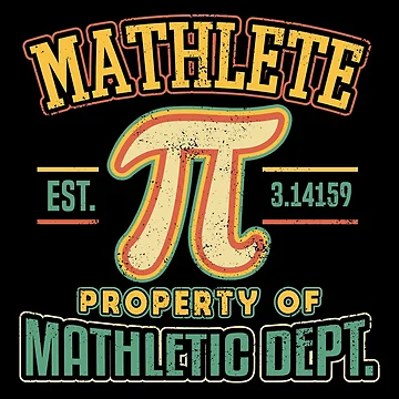 Artwork thumbnail, Mathlete Mathletic Department PI 3.14 Math Calculus Puns by Hananiah Merch