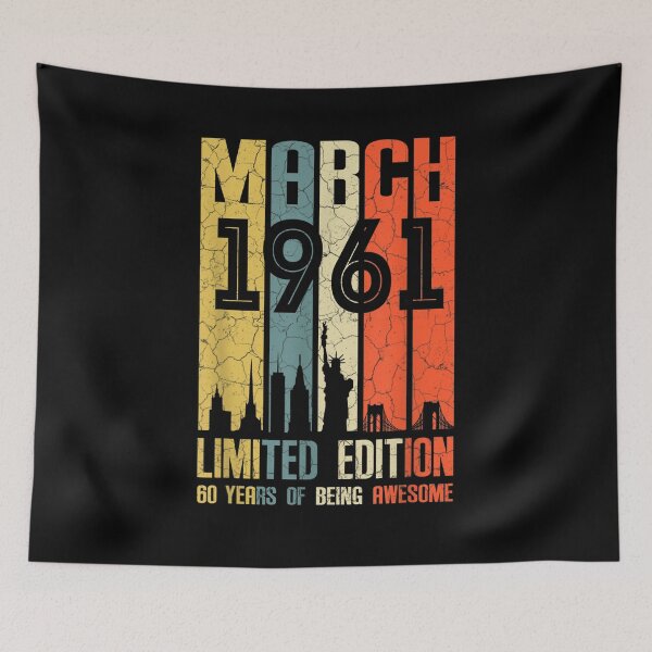 Item preview, March 1961 60 Year Old 1961 Birthday  designed and sold by charissamo77.