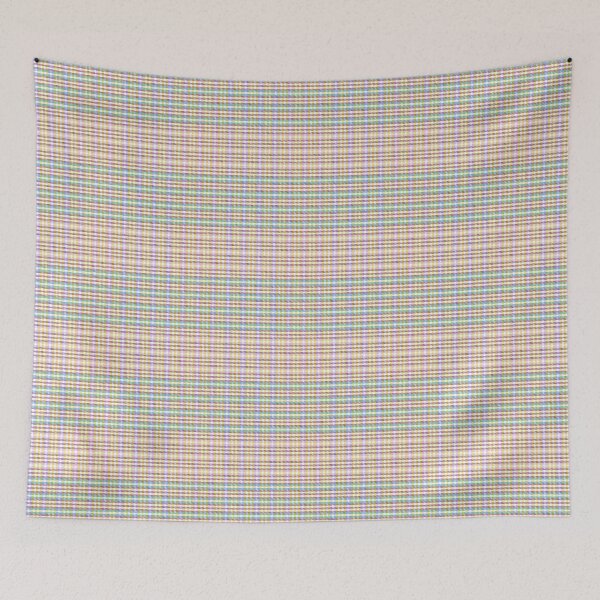 Item preview, Rainbow Pastel Plaid Tartan Textured Pattern designed and sold by Siu-Hong Mok.