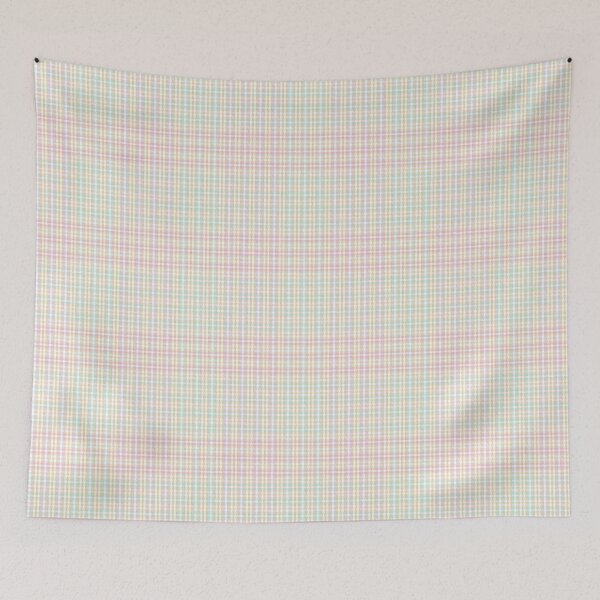 Item preview, Rainbow Pastel Plaid Tartan Textured Pattern designed and sold by Siu-Hong Mok.