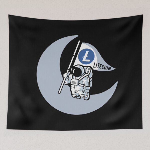 Item preview, Litecoin to the Moon - this is a great gift for every cryptocurrency investor designed and sold by hyggekrog.