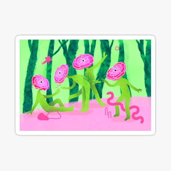 The forest parade Sticker