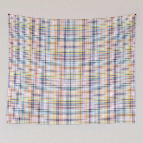 Item preview, Rainbow Pastel Plaid Tartan Textured Pattern designed and sold by Siu-Hong Mok.