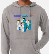 Vaporwave Nintendo 64 Leichter Hoodie
