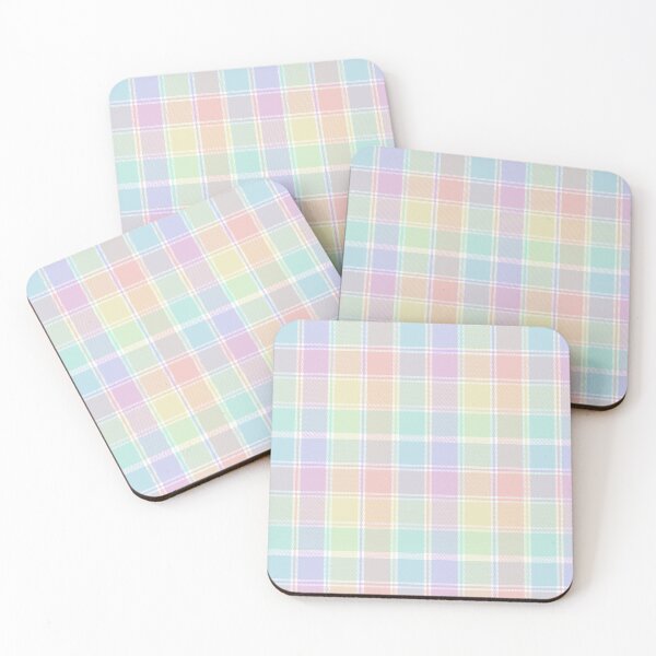 Item preview, Rainbow Pastel Plaid Tartan Textured Pattern designed and sold by Siu-Hong Mok.