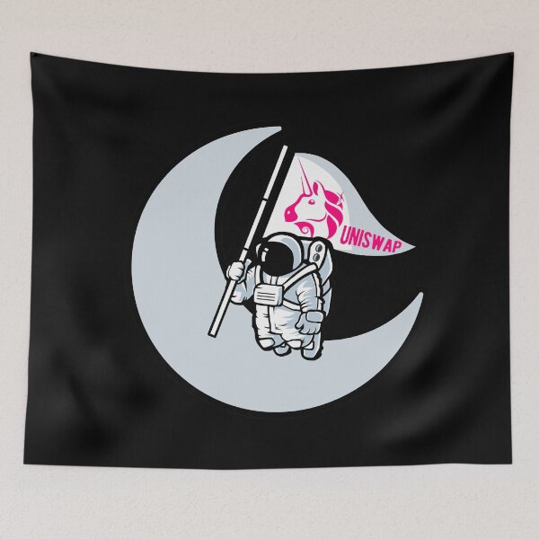 Item preview, Uniswap to the Moon - this is a great gift for every cryptocurrency investor designed and sold by hyggekrog.